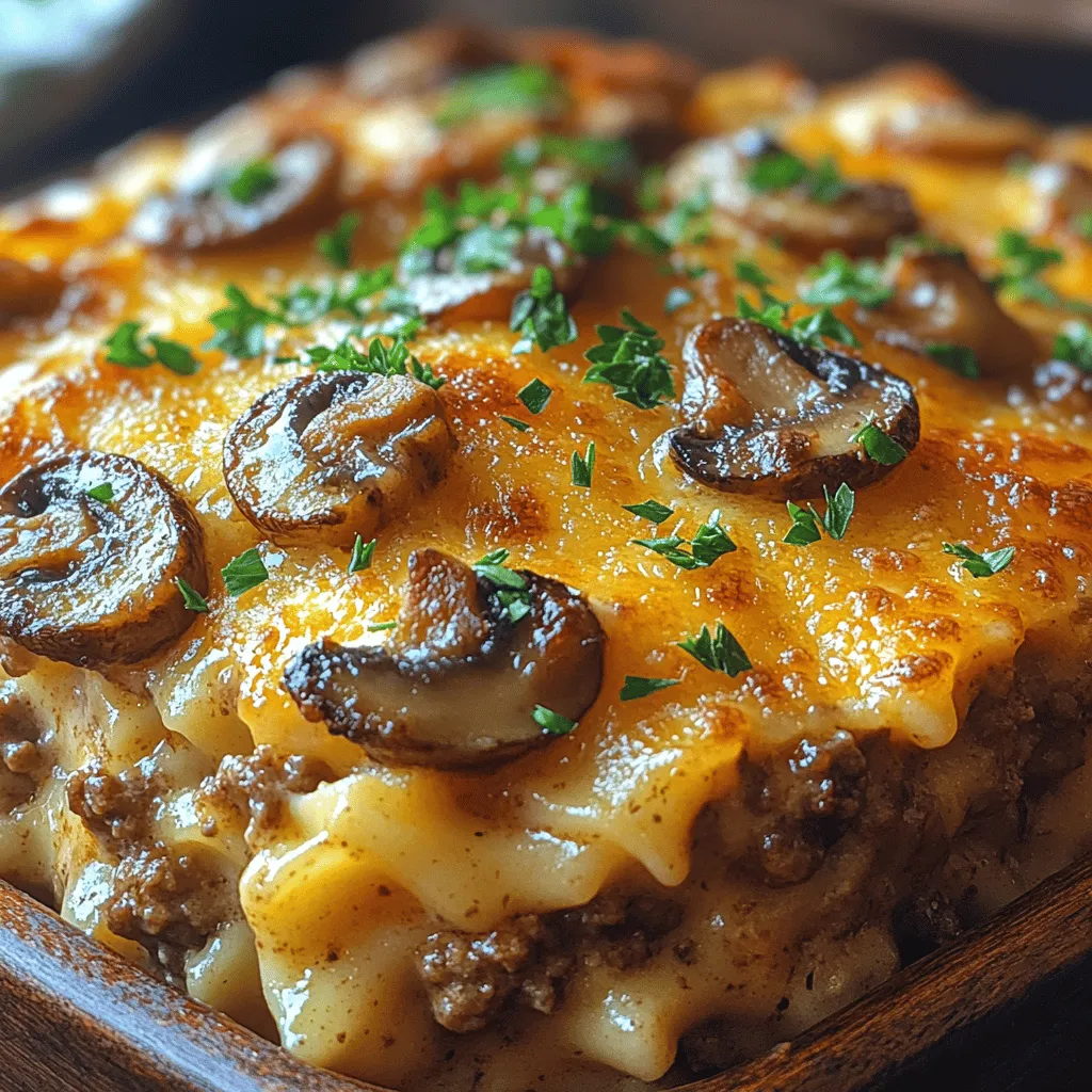 When it comes to comfort food, few dishes can compete with the warm, inviting appeal of a casserole. The Mushroom Swiss Burger Casserole is a perfect embodiment of this sentiment, combining the classic flavors of a juicy burger with the convenience of a single-dish meal. This recipe not only delivers a hearty and satisfying meal, but also simplifies cooking for busy families or those hosting gatherings.