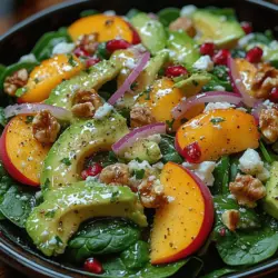 In today's health-conscious world, salads have transcended their status as mere side dishes, emerging as vibrant, nutritious meals that can be enjoyed any time of day. Among the myriad of salad options, one stands out for its refreshing combination of flavors and health benefits: the Avocado Peach Spinach Salad. This delightful dish brings together creamy avocados, juicy peaches, and nutrient-packed spinach, creating a symphony of taste that is as pleasing to the palate as it is beneficial to the body.