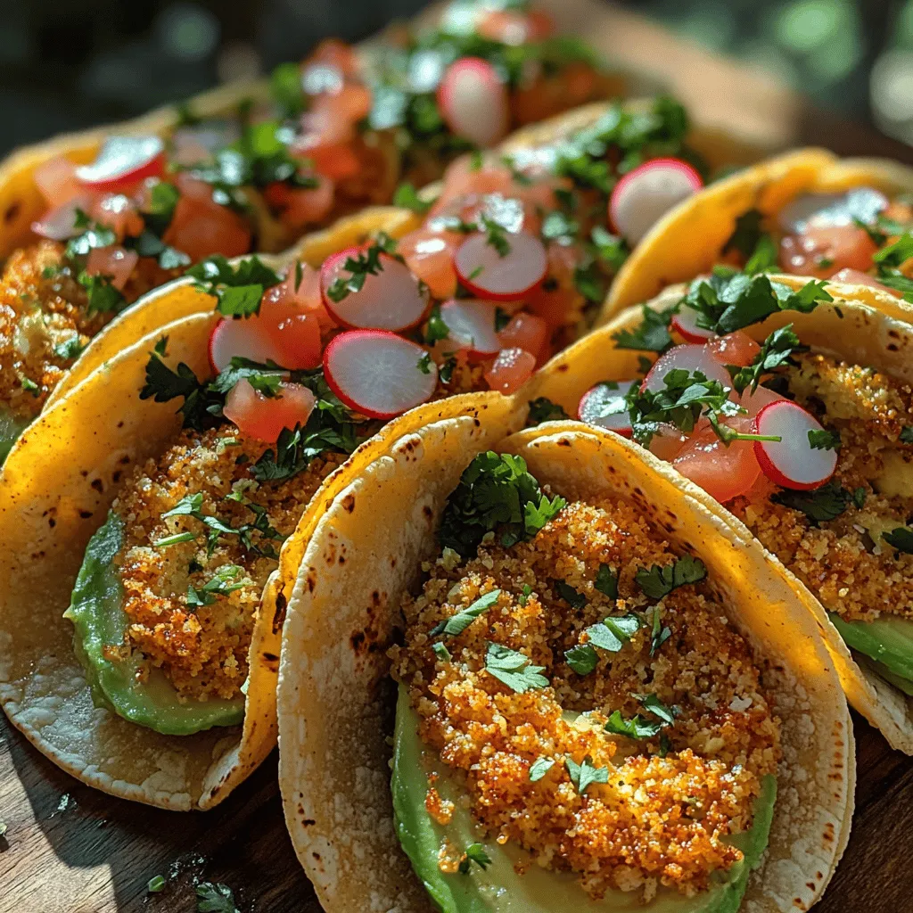 In recent years, the culinary landscape has witnessed a remarkable shift towards plant-based meals, with an increasing number of people seeking vibrant, nutritious alternatives to traditional fare. Among the plethora of options available, crispy panko avocado tacos stand out as an enticing choice that masterfully balances flavor and texture. These tacos not only cater to the dietary preferences of vegetarians but also appeal to those who might be looking for a healthier twist on classic Mexican cuisine. With a delightful crunch, creamy filling, and a burst of zesty flavors, crispy panko avocado tacos are sure to become a favorite staple in your kitchen.