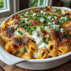 Indulge in the rich, creamy, and spicy flavors of a Spicy Cheesy Buffalo Chicken Pasta Bake, a dish that seamlessly combines the comfort of gooey cheese and tender pasta with the bold kick of buffalo chicken. This recipe is perfect for weeknight dinners, potlucks, or game day gatherings, transforming a classic pasta bake into a spicy culinary adventure. As a unique fusion of buffalo chicken and cheesy goodness, this dish is sure to satisfy both spice lovers and cheese enthusiasts alike, leaving everyone clamoring for seconds.