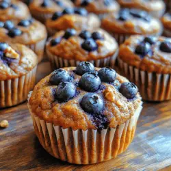 In recent years, the quest for healthy snacking options has gained significant traction among health-conscious individuals. With busy lifestyles and the ever-increasing awareness of nutrition, people are more inclined to seek out snacks that not only satisfy their cravings but also provide essential nutrients. Enter the Blueberry Bliss Protein Muffins—an enticing solution that blends the sweetness of ripe bananas and plump blueberries with the health benefits of Greek yogurt and protein powder. These muffins are not just a treat; they are a wholesome choice for breakfast or an energizing on-the-go snack.