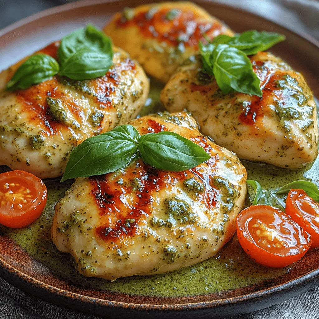 Creamy Basil Pesto Chicken is a dish that beautifully marries comfort with elegance, making it an ideal choice for both weeknight dinners and special occasions. The allure of this meal lies not only in its rich, flavorful sauce but also in the freshness of its ingredients, which come together to create a dish that is both satisfying and visually appealing. The creamy basil pesto envelops tender chicken breasts, resulting in a delightful balance of flavors and textures that captivates the palate.