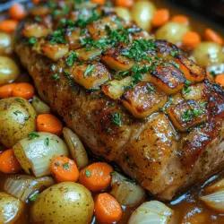 In the world of culinary arts, few techniques offer the same level of convenience and flavor enhancement as slow cooking. This method transforms simple ingredients into rich, mouthwatering dishes, allowing for an effortless cooking experience that fits seamlessly into today’s busy lifestyles. Among the myriad of options available, a garlic herb pork roast stands out as a quintessential choice, perfect for family dinners, special gatherings, or meal prepping for the week ahead. With its aromatic blend of herbs and the succulent tenderness that comes from slow cooking, this dish promises to be a hit at any table.