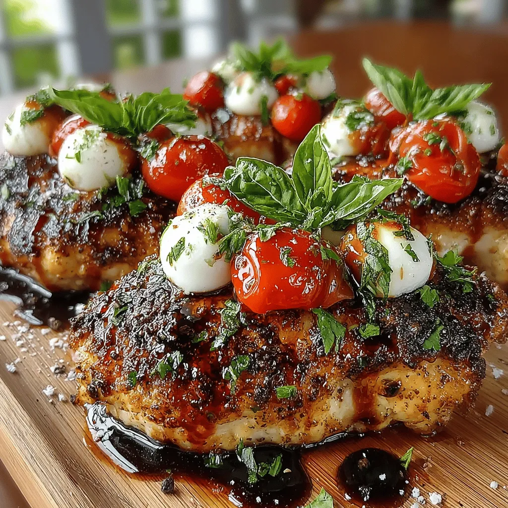 The Balsamic Glazed Caprese Chicken is a culinary masterpiece that marries the vibrant essence of a classic Italian Caprese salad with the hearty appeal of succulent chicken. This dish is not only a feast for the eyes, with its bright colors and enticing aromas, but it also offers a delightful medley of flavors that are sure to impress. Whether you’re hosting a dinner party or looking for an easy yet elegant weeknight meal, Balsamic Glazed Caprese Chicken stands out as a versatile option that caters to various tastes and preferences.