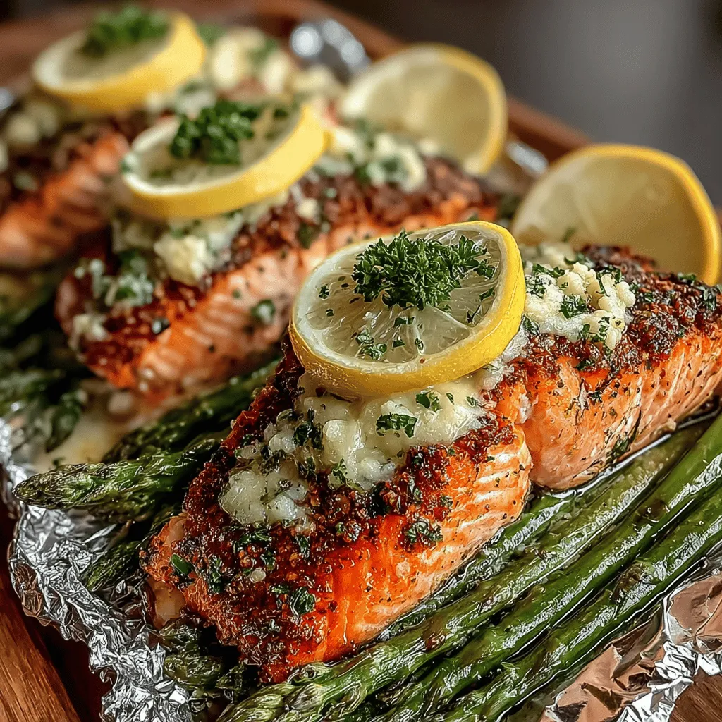 Salmon has long been celebrated not only for its rich flavor but also for its remarkable nutritional benefits. As a staple in various diets around the world, salmon is packed with essential nutrients, including high-quality protein, omega-3 fatty acids, vitamins, and minerals. These healthy fats are known for their anti-inflammatory properties and heart health benefits, making salmon a go-to choice for health-conscious individuals and families alike. With the rising popularity of quick and easy meal solutions, Garlic Butter Salmon Foil Packs have emerged as a favorite among home cooks looking for a delicious yet hassle-free dinner option.