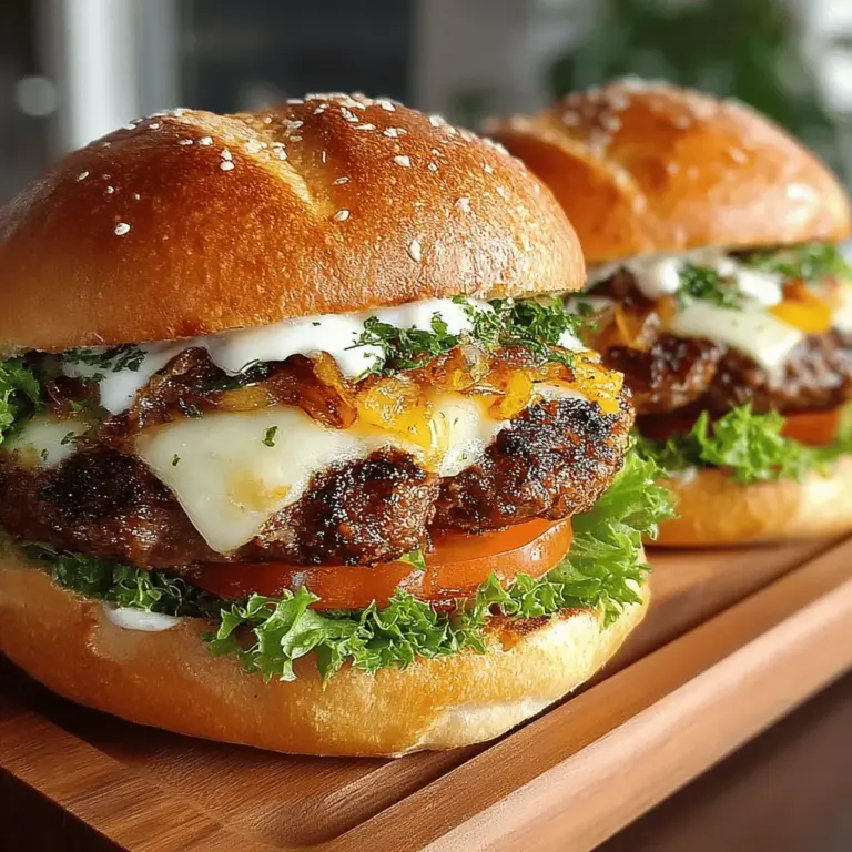 In the realm of culinary delights, few dishes capture the imagination quite like a stuffed burger. Once considered a humble staple, the burger has evolved, embracing creativity and flavor to become a canvas for culinary experimentation. Stuffed burgers, in particular, have surged in popularity, offering a fun twist on the classic. They allow for an explosion of flavors in every bite, elevating traditional grilling experiences into something extraordinary. Among the many variations, the Heavenly Caramelized Onion & Swiss Stuffed Burger stands out as a tantalizing option, combining the savory sweetness of caramelized onions with the creamy richness of Swiss cheese.