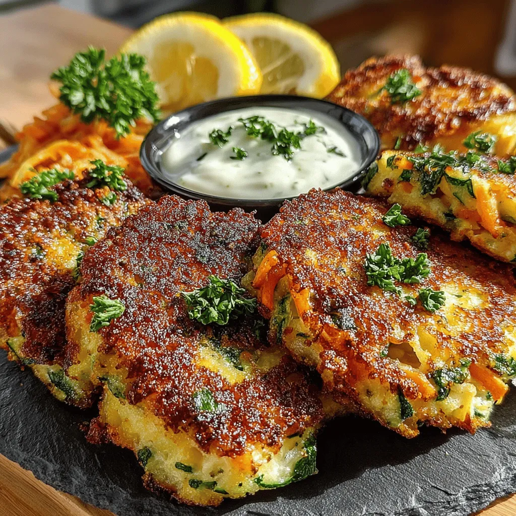 In the realm of culinary delights, few dishes manage to capture the essence of flavor and nutrition quite like Zesty Parmesan Crusted Veggie Fritters. This recipe not only appeals to the palate with its savory and tangy notes but also serves as a perfect vehicle for incorporating a variety of vegetables into your diet. Whether you're a devoted vegetarian or simply looking to add more greens to your meals, these fritters offer a deliciously crispy exterior and a tender, flavorful interior that can elevate any meal or serve as a delightful snack.