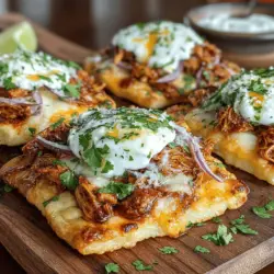 BBQ Chicken Flatbread with Red Onion & Mozzarella is a scrumptious dish that effortlessly combines the rich, smoky flavors of barbecued chicken with the sweetness of red onions and the melty goodness of mozzarella cheese. This versatile recipe is perfect for a quick weeknight dinner or an impressive dish for weekend gatherings, ensuring that it will be a hit with both family and friends. With its straightforward preparation and delightful taste, you'll find yourself returning to this recipe time and again.