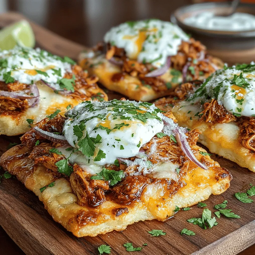 BBQ Chicken Flatbread with Red Onion & Mozzarella is a scrumptious dish that effortlessly combines the rich, smoky flavors of barbecued chicken with the sweetness of red onions and the melty goodness of mozzarella cheese. This versatile recipe is perfect for a quick weeknight dinner or an impressive dish for weekend gatherings, ensuring that it will be a hit with both family and friends. With its straightforward preparation and delightful taste, you'll find yourself returning to this recipe time and again.
