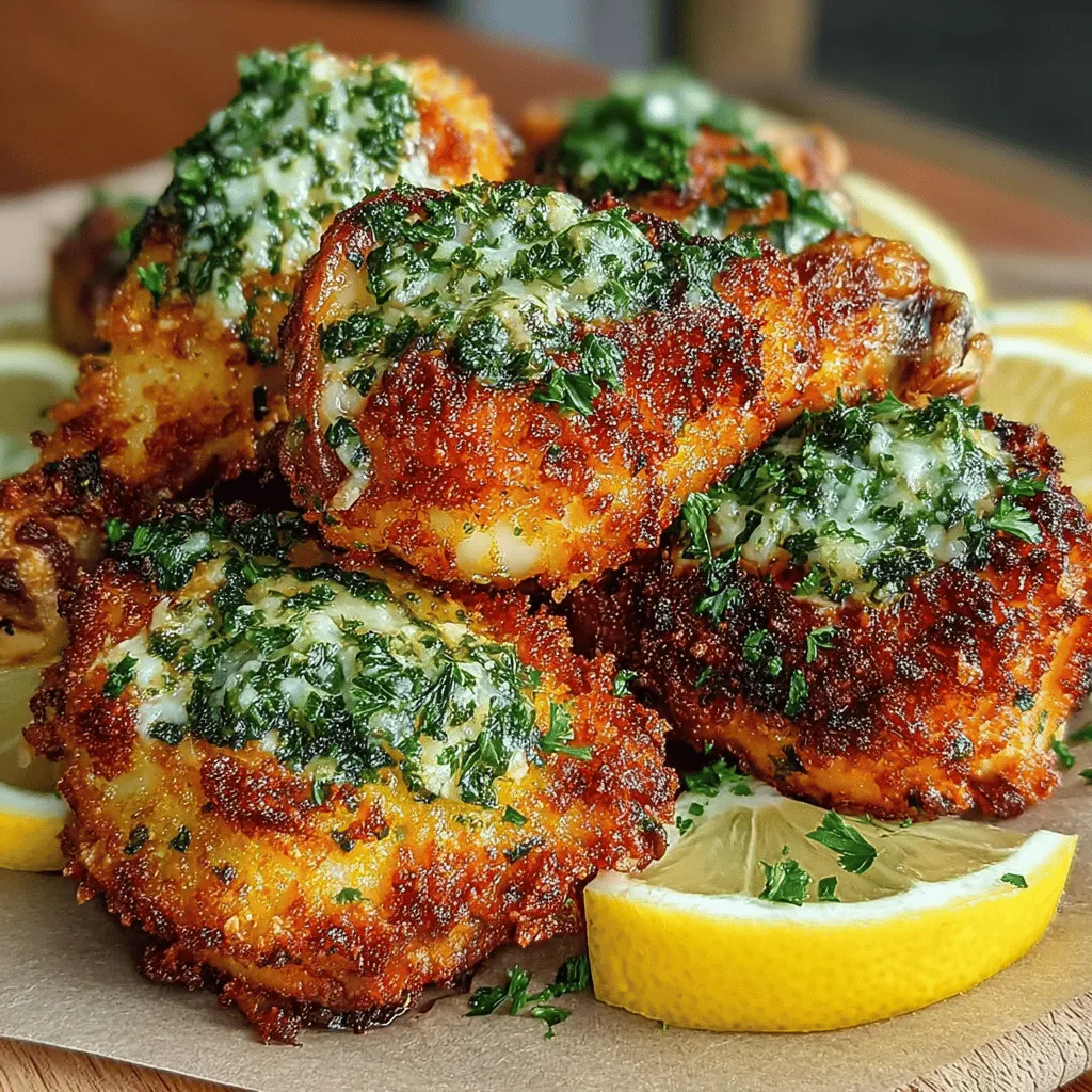 Garlic Parmesan Chicken Drumsticks are a mouthwatering dish that brings together the comfort of home-cooked meals with the gourmet flavors of Italian cuisine. This recipe is a family favorite, perfect for casual weeknight dinners or festive gatherings. The combination of tender chicken, rich garlic, and salty Parmesan cheese creates an irresistible flavor profile that appeals to both adults and children alike.