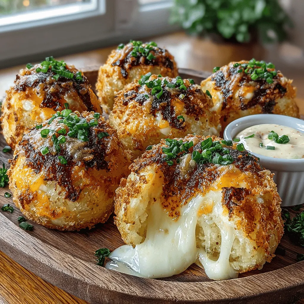 If you're in search of the ultimate comfort food that strikes the perfect balance between crispy, cheesy, and downright delicious, look no further than Crispy Pepper Jack Potato Bombs. These delectable bites feature a golden, crunchy exterior that gives way to a flavorful and cheesy center, creating a satisfying explosion of flavor with every bite. With the spicy kick from Pepper Jack cheese and the creamy richness of cream cheese, these potato bombs elevate the classic potato dish to a new level of indulgence.