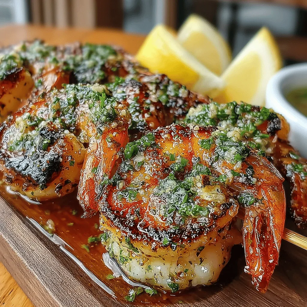 Savory Garlic Butter Grilled Shrimp is a dish that perfectly encapsulates the essence of summer dining—quick, flavorful, and utterly satisfying. Combining the sweetness of fresh shrimp with the richness of garlic-infused butter, this recipe is a go-to for seafood lovers and casual cooks alike. What makes this dish particularly appealing is its simplicity; it can be prepared in just a matter of minutes, making it ideal for busy weeknights or spontaneous gatherings.