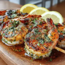Savory Garlic Butter Grilled Shrimp is a dish that perfectly encapsulates the essence of summer dining—quick, flavorful, and utterly satisfying. Combining the sweetness of fresh shrimp with the richness of garlic-infused butter, this recipe is a go-to for seafood lovers and casual cooks alike. What makes this dish particularly appealing is its simplicity; it can be prepared in just a matter of minutes, making it ideal for busy weeknights or spontaneous gatherings.