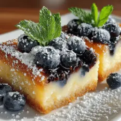 As the temperature rises and the sun shines brighter, there’s nothing quite like a refreshing dessert to cool you down. Enter Frosty Lemon & Berry Bliss Bars—a delightful treat that perfectly captures the essence of summer. These bars combine the tangy brightness of fresh lemons with the sweet juiciness of blueberries, creating a harmonious balance of flavors that tantalizes the taste buds. Whether you're hosting a backyard gathering, enjoying a picnic in the park, or simply looking for a sweet treat to enjoy at home, these bars are versatile enough to fit any occasion.