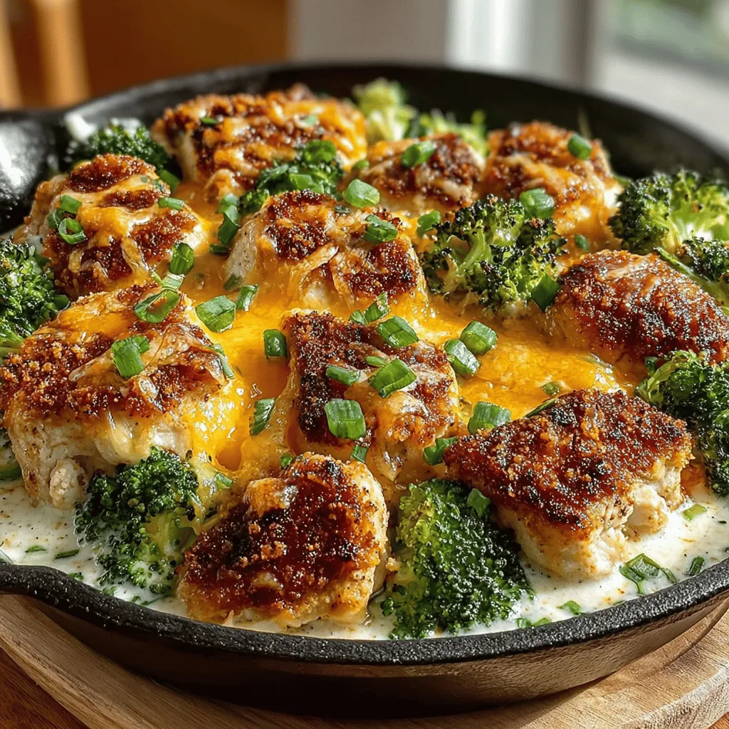 One-pan meals are the superheroes of weeknight cooking. With the Cheesy Ranch Chicken Broccoli Skillet, all your ingredients come together in one single skillet, providing a seamless cooking experience. The most significant advantage of one-pan cooking is the time-saving aspect; you can have a delicious meal ready in under 30 minutes, leaving you with more time to unwind after a long day. Furthermore, the reduced cleanup is a game-changer. With fewer dishes to wash, you can enjoy your meal without the looming dread of post-dinner chores.