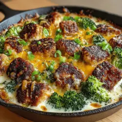 One-pan meals are the superheroes of weeknight cooking. With the Cheesy Ranch Chicken Broccoli Skillet, all your ingredients come together in one single skillet, providing a seamless cooking experience. The most significant advantage of one-pan cooking is the time-saving aspect; you can have a delicious meal ready in under 30 minutes, leaving you with more time to unwind after a long day. Furthermore, the reduced cleanup is a game-changer. With fewer dishes to wash, you can enjoy your meal without the looming dread of post-dinner chores.