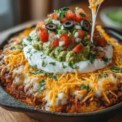 Beans are a staple in Mexican cuisine and play a crucial role in countless traditional dishes. They serve as a hearty foundation for the Fiesta Layers Taco Bean Dip, providing both substance and flavor. Refried beans, which are made by cooking pinto or black beans until soft and then mashing them, bring a creamy texture and a rich taste that complements the other layers beautifully.