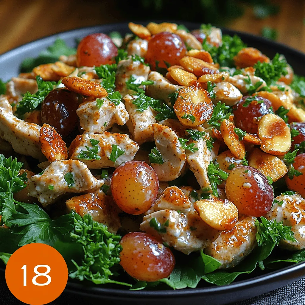 When it comes to creating a meal that is both nutritious and satisfying, few dishes can compete with a well-made chicken salad. Our recipe for Crunchy Delight: Healthy Chicken Salad with Grapes & Almonds combines the classic appeal of chicken salad with a unique twist, offering a delightful blend of flavors and textures that is hard to resist. This dish is not only delicious but also packed with health benefits, making it an ideal choice for lunch or dinner, whether you’re meal prepping for the week or hosting a casual gathering.