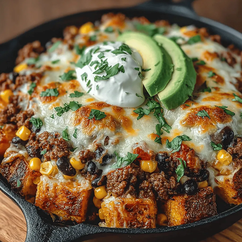 In today's fast-paced world, finding meals that are not only delicious but also quick to prepare can be a challenge. The Sweet Potato & Turkey Enchilada Skillet perfectly embodies the ideal blend of flavor, nutrition, and simplicity. This one-pan dish is a fantastic option for busy weeknights or laid-back weekends, bringing together wholesome ingredients that create a delightful culinary experience. Packed with vibrant colors and a medley of textures, this recipe not only satisfies the palate but also offers significant health benefits, making it a worthy addition to your cooking repertoire.