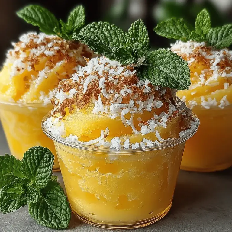 As the sun graces us with its warmth and the days stretch longer, the craving for refreshing desserts becomes irresistible. The allure of tropical flavors transports us to sun-soaked beaches and swaying palm trees, making every bite a delightful escape. Among these tropical delights, Frozen Pineapple Coconut Cups stand out as a simple yet enchanting treat. They are not only perfect for warm days but also serve as a guilt-free snack that can be enjoyed by all ages. This recipe harnesses the power of fresh ingredients, creating a creamy and satisfying experience with every spoonful.