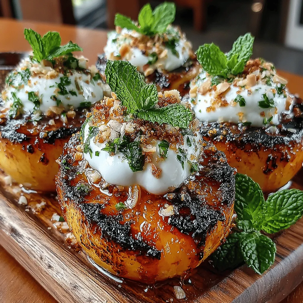 Grilling fruits has become a beloved culinary trend, celebrated for its ability to enhance natural flavors and create unique dishes that tantalize the taste buds. Among these grilled delights, grilled peaches stand out as a simple yet elegant dessert that embodies the essence of summer. This recipe elevates the natural sweetness of peaches, transforming them into a warm, caramelized treat that pairs beautifully with creamy Greek yogurt and a drizzle of honey. Whether you are an experienced chef or a novice in the kitchen, this dish promises an impressive outcome that is both delicious and visually appealing.