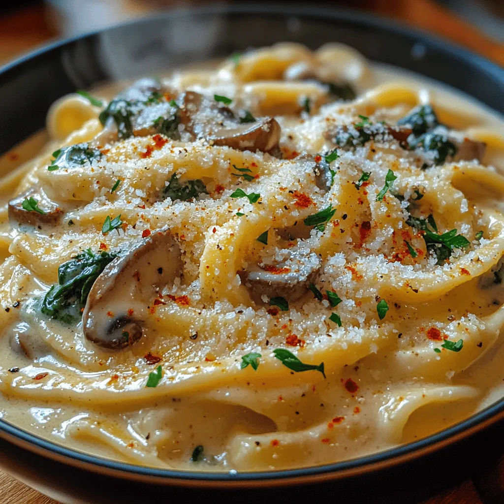 Indulging in a comforting plate of creamy mushroom spinach pasta is more than just a meal; it's an experience that brings warmth and satisfaction. The dish seamlessly marries the earthy richness of mushrooms with the vibrant, fresh flavors of spinach, all enveloped in a velvety cream sauce that clings perfectly to your favorite pasta. This recipe serves as a testament to the fact that comfort food can also be nutritious, making it an ideal choice for both casual dinners and special occasions.