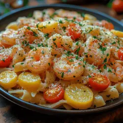 If you're looking for a dish that combines simplicity with sophistication, look no further than Zesty Lemon Butter Shrimp Pasta. This delightful recipe perfectly melds the bright, refreshing flavors of lemon and garlic with succulent shrimp, all enveloped in a rich, buttery sauce and served over al dente pasta. It’s a meal that not only transports you to sun-kissed shores but also promises to impress your family and friends with its vibrant presentation and exquisite taste.