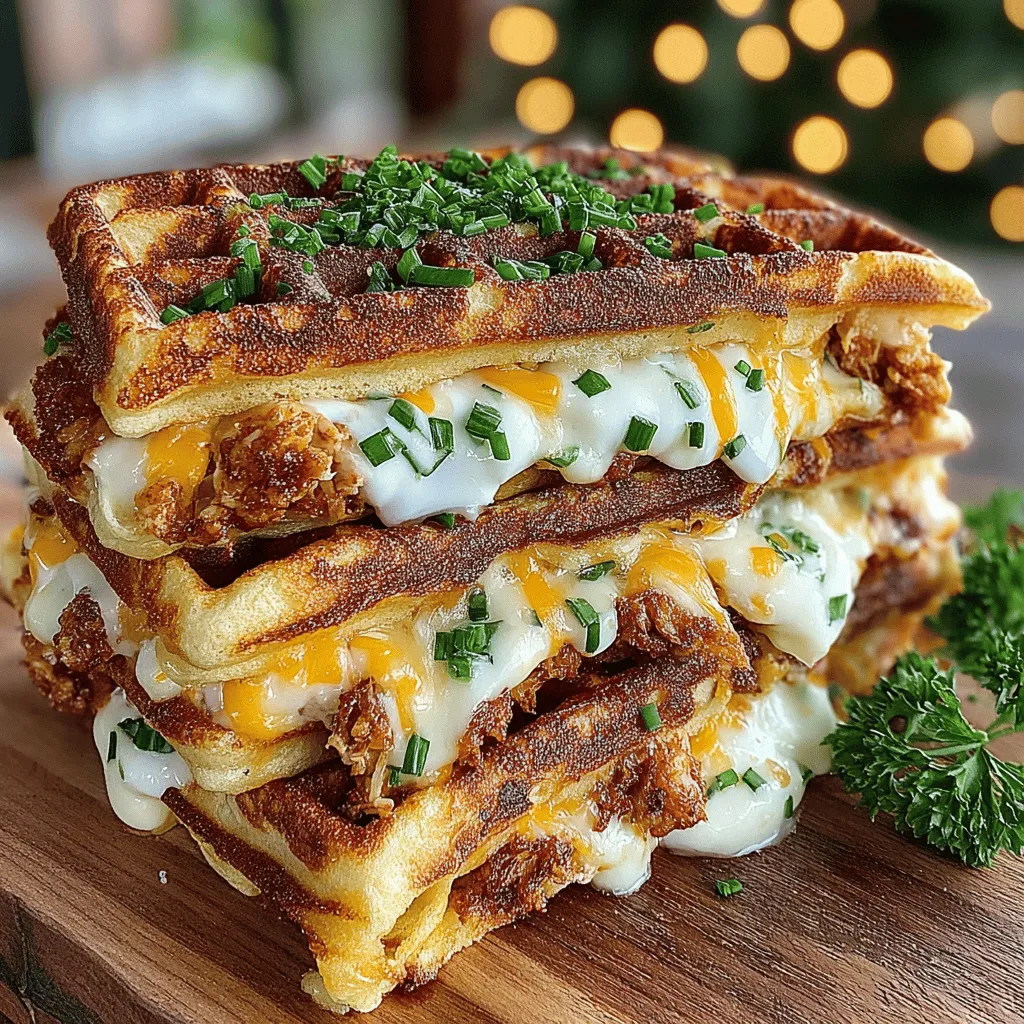In the realm of breakfast innovations, savory dishes often take a backseat to their sweeter counterparts. However, our recipe for Savory Cheddar Chive Waffle Sandwiches is here to change that narrative. This unique dish merges the beloved breakfast staple of waffles with the rich, savory notes of sharp cheddar cheese and fresh chives. The result is a versatile sandwich that doesn’t just cater to breakfast but can easily transition into lunch or dinner. Imagine a meal that is not only satisfying but also quick and easy to prepare—this is precisely what our waffle sandwiches offer.