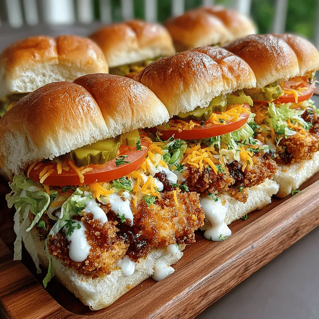 Crispy Cheddar Ranch Chicken Sliders are a culinary delight that marries crispy texture with savory flavors, making them an ideal choice for various occasions. Whether you’re hosting a game day party, gathering family for a weekend meal, or simply looking for a quick and satisfying weeknight dinner, these sliders are sure to impress. This recipe is not only delicious but also straightforward, with easy-to-find ingredients and clear instructions that will turn any home cook into a culinary hero.