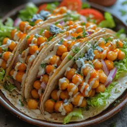 In recent years, there has been a remarkable surge in the popularity of plant-based meals, with many people embracing healthier eating habits and exploring the vast array of flavors available in vegetarian and vegan cuisine. Among the star ingredients of these wholesome dishes, chickpeas have emerged as a favorite due to their versatility and nutritional profile. The Crunchy Buffalo Chickpea Wraps is an exemplary dish that encapsulates the essence of this trend, offering a perfect balance of spice and creaminess that appeals to both vegetarians and non-vegetarians alike. Whether you're looking for a satisfying lunch or a quick dinner option, these wraps deliver a punch of flavor while nourishing your body.