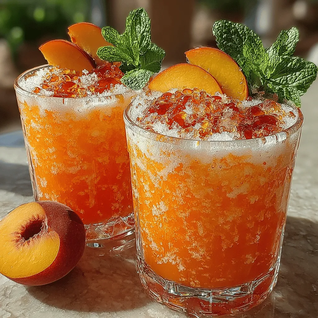 Preparing fresh peaches for your iced tea slush begins with slicing and pitting them properly. Here’s a simple method to ensure you get the most out of your fruit: