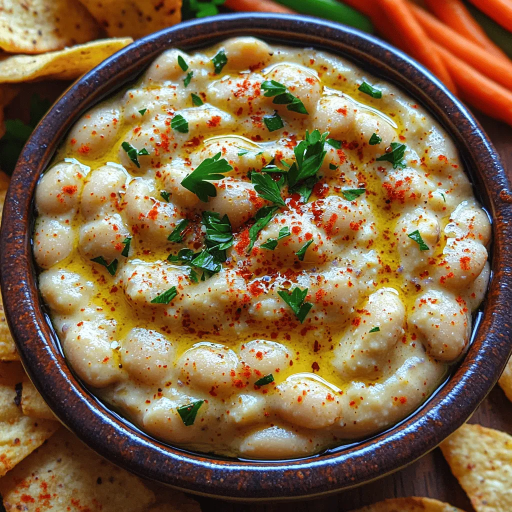 In recent years, the culinary landscape has seen a significant rise in the popularity of plant-based dips. As more people seek healthy and flavorful alternatives to traditional appetizers, options like hummus, avocado spreads, and bean dips have found a permanent place in our kitchens. Among these delightful creations, the Creamy Garlic White Bean Dip stands out as a versatile and nutritious choice. Whether served at a casual gathering, a fancy dinner party, or simply as a snack for yourself, this dip is sure to impress with its rich flavor and creamy texture.