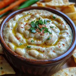 In recent years, the culinary landscape has seen a significant rise in the popularity of plant-based dips. As more people seek healthy and flavorful alternatives to traditional appetizers, options like hummus, avocado spreads, and bean dips have found a permanent place in our kitchens. Among these delightful creations, the Creamy Garlic White Bean Dip stands out as a versatile and nutritious choice. Whether served at a casual gathering, a fancy dinner party, or simply as a snack for yourself, this dip is sure to impress with its rich flavor and creamy texture.