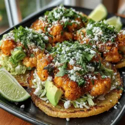 If you’re on the lookout for a dish that marries bold flavors with nutritious ingredients, look no further than Spicy Buffalo Cauliflower Tostadas. This innovative recipe takes the humble cauliflower and elevates it into a spicy, crispy delight that is sure to impress even the most discerning palates. The combination of roasted cauliflower tossed in zesty buffalo sauce and served atop crunchy corn tostadas creates a textural and flavor experience that is simply irresistible. Whether you’re hosting a party, seeking a quick and nutritious weeknight dinner, or indulging in a flavorful dish for yourself, these tostadas are the perfect solution.