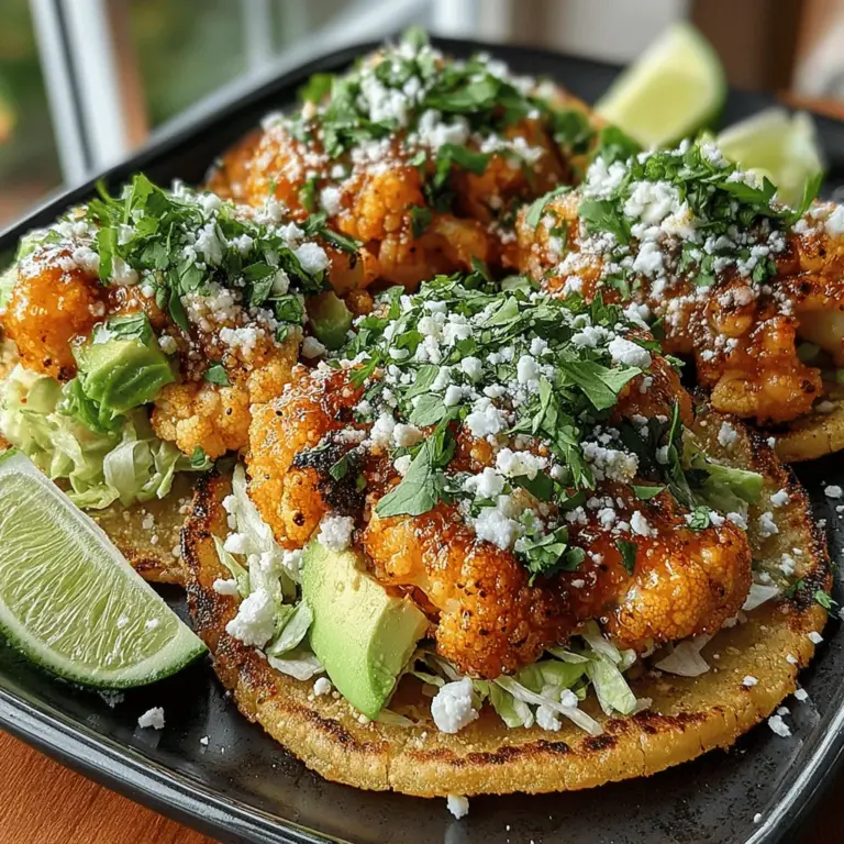 If you’re on the lookout for a dish that marries bold flavors with nutritious ingredients, look no further than Spicy Buffalo Cauliflower Tostadas. This innovative recipe takes the humble cauliflower and elevates it into a spicy, crispy delight that is sure to impress even the most discerning palates. The combination of roasted cauliflower tossed in zesty buffalo sauce and served atop crunchy corn tostadas creates a textural and flavor experience that is simply irresistible. Whether you’re hosting a party, seeking a quick and nutritious weeknight dinner, or indulging in a flavorful dish for yourself, these tostadas are the perfect solution.