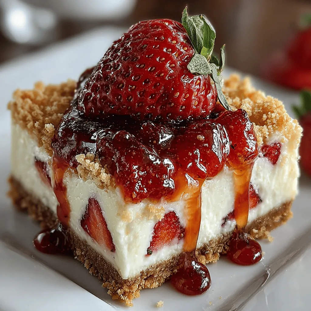 Indulging in a rich and creamy dessert doesn't always require an oven. Enter the delectable no-bake strawberry cheesecake bars, a perfect treat for warm days or any occasion when you crave something sweet yet refreshing. These bars combine the lusciousness of cheesecake with the vibrant flavor of fresh strawberries, creating a delightful dessert that is easy to prepare and sure to impress your family and friends. Whether you're hosting a summer gathering, celebrating a special occasion, or simply looking for a satisfying dessert, these no-bake bars offer a delicious solution that requires minimal effort and maximum flavor.