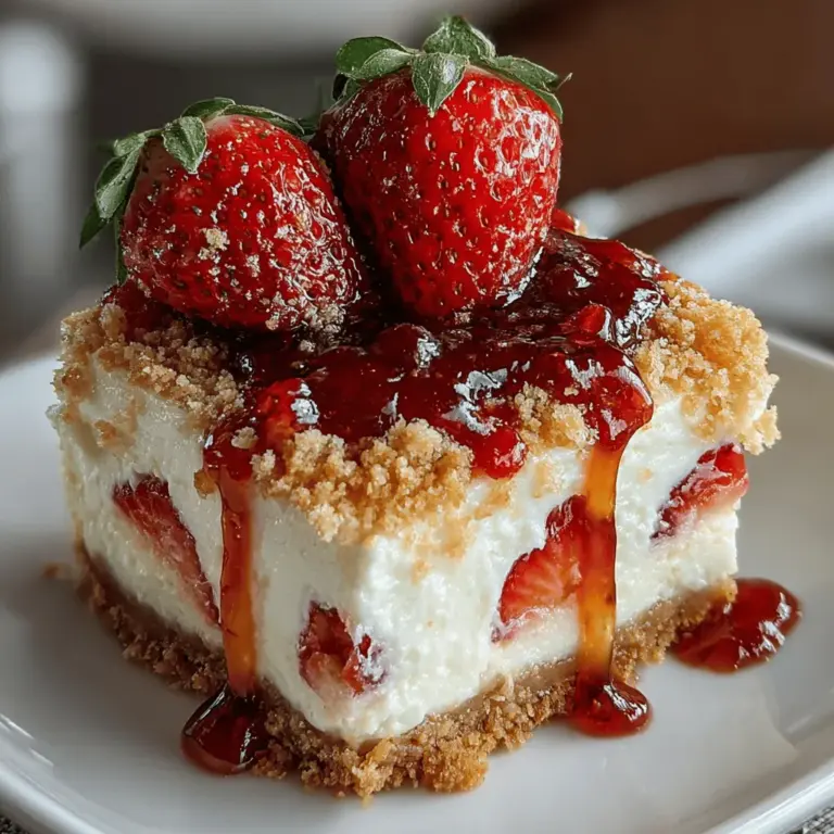Indulging in a rich and creamy dessert doesn't always require an oven. Enter the delectable no-bake strawberry cheesecake bars, a perfect treat for warm days or any occasion when you crave something sweet yet refreshing. These bars combine the lusciousness of cheesecake with the vibrant flavor of fresh strawberries, creating a delightful dessert that is easy to prepare and sure to impress your family and friends. Whether you're hosting a summer gathering, celebrating a special occasion, or simply looking for a satisfying dessert, these no-bake bars offer a delicious solution that requires minimal effort and maximum flavor.