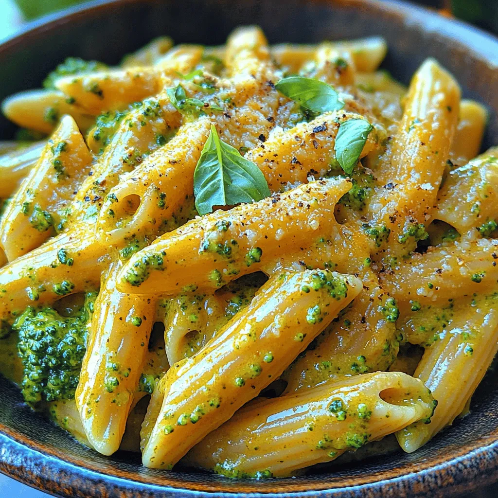 When it comes to weeknight dinners, finding the perfect balance between comfort and nutrition can often feel like a daunting task. Enter <strong>Cheesy Bliss Broccoli Pesto Pasta</strong>, a dish that embodies the essence of creamy indulgence while packing a punch of health benefits. This delightful recipe combines the rich, luscious textures of cheese with the fresh, vibrant flavors of basil and the nutritional powerhouse that is broccoli. It is a meal that not only satisfies the taste buds of adults but also appeals to children, making it a go-to option for families seeking a wholesome dinner.” /></p>
</p>
<h2>Preparation Steps</h2>
</p>
<p>Creating the perfect Cheesy Bliss Broccoli Pesto Pasta requires a few simple steps that will transform fresh ingredients into a satisfying meal. Below, we’ve broken down the process into clear and concise instructions to ensure your cooking experience is enjoyable and rewarding.</p>
</p>
<h3>Cooking the Pasta and Broccoli</h3>
</p>
<p>1. <strong>Boil Water</strong>: Start by bringing a large pot of salted water to a rolling boil. The salt will help flavor the pasta as it cooks.</p>
</p>
<p>2. <strong>Cook the Pasta</strong>: Add the pasta to the boiling water and cook according to the package instructions. Typically, this will be around 8 to 10 minutes for al dente texture.</p>
</p>
<p>3. <strong>Add the Broccoli</strong>: When there are about 3 minutes left on the pasta cooking time, carefully add the broccoli florets to the pot. This method ensures that the broccoli becomes tender yet remains vibrant and crisp.</p>
</p>
<p>4. <strong>Drain and Reserve</strong>: Once the pasta and broccoli are cooked, reserve about 1 cup of the pasta cooking water. Then, drain the pasta and broccoli in a colander and set aside. This reserved water can be useful for adjusting the sauce later.</p>
</p>
<h3>Making the Pesto</h3>
</p>
<p>1. <strong>Prepare Ingredients</strong>: Gather the fresh basil, garlic, pine nuts, Parmesan cheese, and olive oil. If you prefer a nut-free option, you can substitute sunflower seeds or omit nuts entirely.</p>
</p>
<p>2. <strong>Blend the Pesto</strong>: In a food processor, combine the basil, garlic, and pine nuts. Pulse until finely chopped. Scrape down the sides of the bowl as needed to ensure everything is evenly processed.</p>
</p>
<p>3. <strong>Incorporate Cheese and Oil</strong>: Add the grated Parmesan cheese and pulse again. While the processor is running, slowly drizzle in the olive oil until the mixture reaches a smooth consistency. If the pesto is too thick, you can add a little more olive oil or a splash of the reserved pasta water to achieve your desired texture.</p>
</p>
<p>4. <strong>Taste and Adjust</strong>: Taste your pesto and adjust the seasoning with salt and pepper as needed. If you like a bit of acidity, consider adding a squeeze of fresh lemon juice.</p>
</p>
<h3>Creating the Creamy Cheese Sauce</h3>
</p>
<p>1. <strong>Warm the Cream</strong>: In a medium saucepan, over low heat, warm the heavy cream until it’s steaming but not boiling. This step is crucial to avoid curdling the cream when adding the cheese.</p>
</p>
<p>2. <strong>Add the Cheese</strong>: Gradually add the shredded mozzarella and any additional cheese you choose, stirring continuously. It’s best to add the cheese in small batches to ensure it melts smoothly into the cream.</p>
</p>
<p>3. <strong>Incorporate Seasoning</strong>: Once the cheese is melted and the sauce is creamy, season it with salt, pepper, and a pinch of red pepper flakes for a slight kick. Keep the sauce on low heat while you prepare to combine the pasta and broccoli.</p>
</p>
<h3>Combining the Ingredients</h3>
</p>
<p>1. <strong>Mix Pasta and Broccoli</strong>: In a large mixing bowl or the pot used for cooking, combine the drained pasta and broccoli.</p>
</p>
<p>2. <strong>Add Pesto and Sauce</strong>: Pour the prepared pesto over the pasta and mix until the pasta is thoroughly coated. Then, add the creamy cheese sauce, stirring gently to combine everything evenly.</p>
</p>
<p>3. <strong>Adjust Consistency</strong>: If the pasta seems dry, add a little of the reserved pasta water, a tablespoon at a time, until you reach the desired creaminess.</p>
</p>
<p>4. <strong>Final Touches</strong>: Give everything a final toss to ensure the flavors are well distributed. Taste once more and adjust seasoning if necessary.</p>
</p>
<h2>Serving Suggestions</h2>
</p>
<p>When it comes to serving your Cheesy Bliss Broccoli Pesto Pasta, presentation can elevate the dining experience. Here are some tips:</p>
</p>
<p>– <strong>Plating</strong>: Serve the pasta in shallow bowls or on plates, allowing the vibrant colors of the dish to shine. You can twirl the pasta into cute nests for a more elegant presentation.</p>
</p>
<p>– <strong>Garnish</strong>: Top each serving with a sprinkle of freshly grated Parmesan cheese and a few whole basil leaves or finely chopped parsley for a pop of color.</p>
</p>
<p>– <strong>Complementary Sides</strong>: This dish pairs beautifully with a simple side salad. A fresh arugula salad with a lemon vinaigrette offers a peppery contrast that complements the richness of the pasta. Alternatively, garlic bread or a crusty baguette can be served on the side for a heartier meal.</p>
</p>
<p>– <strong>Beverage Pairing</strong>: A crisp white wine, such as a Sauvignon Blanc or a light Pinot Grigio, can enhance the flavors of the dish. For a non-alcoholic option, consider sparkling water with a slice of lemon.</p>
</p>
<h2>Nutritional Information</h2>
</p>
<p>Cheesy Bliss Broccoli Pesto Pasta is not only delicious but also packed with nutrients. Here’s a breakdown of its nutritional benefits:</p>
</p>
<p>– <strong>Calories</strong>: Approximately 400-500 calories per serving, depending on portion size and specific ingredients used.</p>
</p>
<p>– <strong>Macronutrients</strong>:</p>
<p>– Protein: 15-20 grams</p>
<p>– Fat: 20-25 grams (mostly from cheese and olive oil)</p>
<p>– Carbohydrates: 50-60 grams</p>
</p>
<p>– <strong>Vitamins</strong>: This dish is rich in vitamins A and C from the broccoli and basil, along with calcium from the cheese. The whole grain pasta option can also add fiber to your meal.</p>
</p>
<h2>Variations and Customizations</h2>
</p>
<p>One of the beauty of Cheesy Bliss Broccoli Pesto Pasta is its versatility. Here are some ideas to customize the recipe:</p>
</p>
<p>– <strong>Vegetarian</strong>: The recipe is already vegetarian-friendly, but you can add more vegetables like spinach, zucchini, or bell peppers for extra nutrients.</p>
</p>
<p>– <strong>Gluten-Free</strong>: Substitute regular pasta with gluten-free pasta made from rice, quinoa, or lentils. Ensure your pesto ingredients are also gluten-free.</p>
</p>
<p>– <strong>Vegan</strong>: For a plant-based version, replace the heavy cream with coconut cream or cashew cream, and use nutritional yeast instead of cheese for a cheesy flavor without dairy. Additionally, use a vegan pesto made with nutritional yeast and nuts.</p>
</p>
<p>– <strong>Extra Protein</strong>: Add grilled chicken, shrimp, or chickpeas to increase protein content. These additions can make it a more filling meal.</p>
</p>
<p>– <strong>Seasonal Variations</strong>: Change up the pesto by incorporating seasonal greens like spinach in the spring or kale in the winter. Experimenting with different nuts, such as walnuts or almonds, can also yield unique flavors.</p>
</p>
<h2>Conclusion</h2>
</p>
<p>Cheesy Bliss Broccoli Pesto Pasta is more than just a meal; it’s a celebration of fresh ingredients and culinary creativity. This dish is perfect for busy weeknights or special gatherings, providing comfort and satisfaction in every bite. With its rich flavors and vibrant colors, it’s sure to please both family and friends.</p>
</p>
<p>The joy of cooking with fresh ingredients not only nourishes the body but also fosters connections during mealtime. Whether you are cooking for yourself or loved ones, this recipe serves as a canvas for creativity, allowing you to adapt it to your preferences and dietary needs. Embrace the process, enjoy the flavors, and savor the moments shared over a home-cooked meal. Try your hand at this delightful pasta dish and experience the bliss of cheesy goodness infused with the freshness of broccoli pesto.</p>
</div>