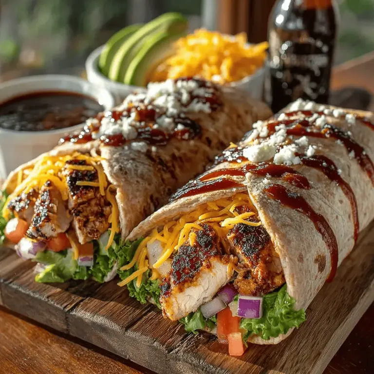 Are you looking for a meal that is not only delicious but also easy to prepare and highly versatile? Look no further than Smoky BBQ Bliss Chicken Wraps. This recipe encapsulates everything you love about BBQ while offering the convenience of a wrap. Perfect for lunch, dinner, or even a quick snack, these wraps are a delightful way to enjoy smoky, grilled flavors wrapped up in a wholesome package.