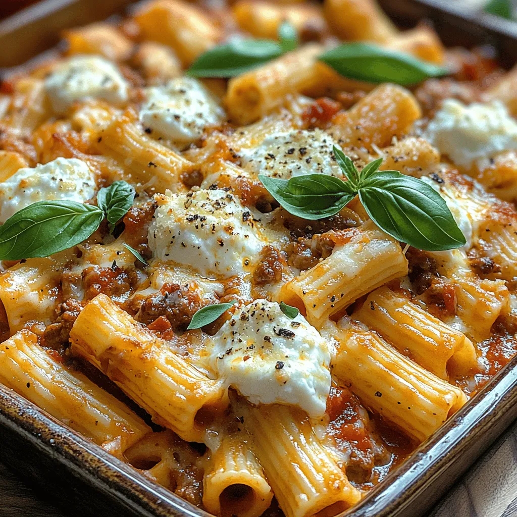 When it comes to comfort food, few dishes evoke the same warmth and nostalgia as a hearty baked rigatoni with meat sauce. This Italian-American classic is not just a meal; it's an experience that brings family and friends together around the dinner table, sharing laughter and stories over a bubbling dish of cheesy goodness. The combination of tender pasta, rich meat sauce, and melted cheese creates a satisfying dish that wraps you in a warm embrace, making it an ideal choice for both casual weeknight dinners and festive gatherings.