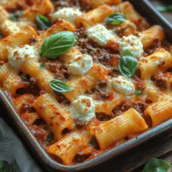 When it comes to comfort food, few dishes evoke the same warmth and nostalgia as a hearty baked rigatoni with meat sauce. This Italian-American classic is not just a meal; it's an experience that brings family and friends together around the dinner table, sharing laughter and stories over a bubbling dish of cheesy goodness. The combination of tender pasta, rich meat sauce, and melted cheese creates a satisfying dish that wraps you in a warm embrace, making it an ideal choice for both casual weeknight dinners and festive gatherings.