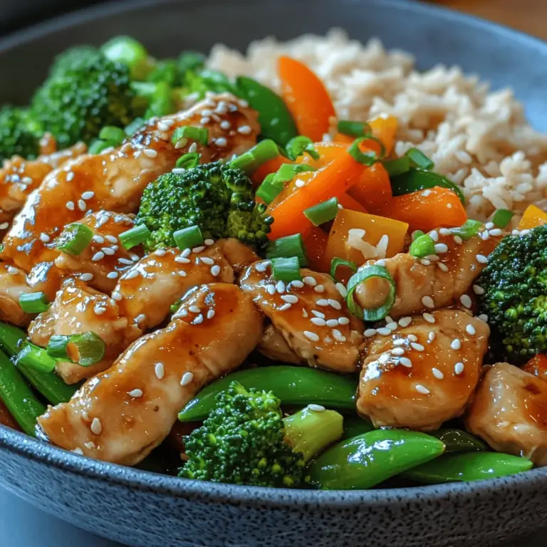 Stir-frying stands out as one of the most efficient and nutritious cooking methods available, celebrated for its ability to combine vibrant flavors and preserve the nutritional integrity of ingredients. This cooking technique, which quickly cooks food over high heat, ensures that vegetables remain crisp and colorful while proteins are perfectly tender. Among the myriad of stir-fry options, the Vibrant Chicken Veggie Stir-Fry shines brightly, offering a delightful medley of colors and textures that appeal to both the eyes and the palate.