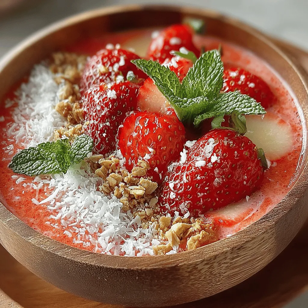 In the realm of healthy eating, smoothie bowls have emerged as a vibrant and nutritious option that appeals to both the eyes and the palate. Unlike traditional smoothies, which are typically consumed on-the-go, smoothie bowls invite you to slow down and savor every bite. They are thicker in consistency, allowing for a delightful array of toppings that transform a simple beverage into a satisfying meal. Among the myriad of flavor combinations available, the Strawberry Bliss Smoothie Bowl stands out, not only for its delicious taste but also for its numerous health benefits.