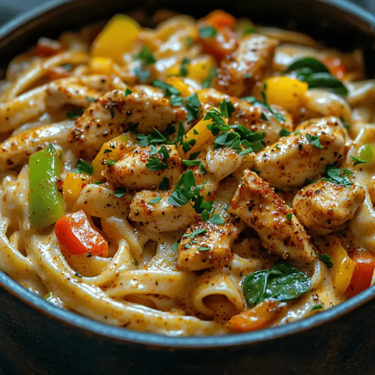 When it comes to weeknight dinners, few dishes can rival the simplicity and satisfaction of a one-pot meal. The One-Pot Cajun Chicken Alfredo is an exceptional choice for those looking to indulge in a rich and creamy pasta dish without the hassle of multiple cooking vessels. This dish marries the robust flavors of Cajun seasoning with tender chicken, fresh vegetables, and a luscious Alfredo sauce, all cooked together in one pot for maximum convenience and minimal cleanup.