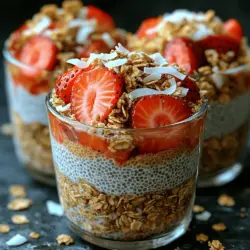In recent years, chia seeds have taken the culinary world by storm, becoming a staple ingredient in health-conscious kitchens around the globe. These tiny seeds are not just a fad; their versatility and nutritional benefits make them a perfect addition to various recipes. Among the many ways to enjoy chia seeds, Sweet Strawberry Chia Cups stand out as a delightful and nutritious option. This recipe is not only delicious but also easy to prepare, making it ideal for breakfast, a mid-day snack, or even a light dessert.