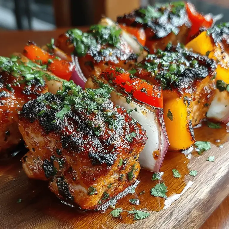 Grilled honey garlic chicken skewers are a culinary delight that perfectly encapsulates the essence of summer cooking. This dish combines the rich sweetness of honey with the savory depth of garlic and soy sauce, resulting in a flavor profile that is both satisfying and irresistible. As the weather warms up, there's nothing quite like the aroma of skewers sizzling on the grill, making this recipe an ideal choice for family gatherings, backyard barbecues, or a simple yet delicious weeknight dinner.