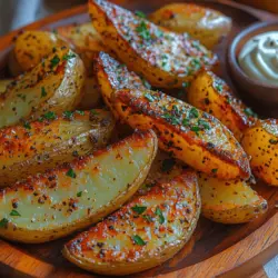 Potato wedges have secured their place as a beloved side dish and snack across various cuisines. Their versatility allows them to complement a wide array of main courses, while their satisfying crunch makes them an irresistible treat on their own. Whether served alongside a juicy burger, grilled chicken, or as a standalone snack for movie night, potato wedges are celebrated for their comforting and hearty nature. Among the myriad ways to prepare these delightful morsels, the Crispy Garlic Herb Potato Wedges stand out, offering a perfect balance of flavor, texture, and health-conscious ingredients.