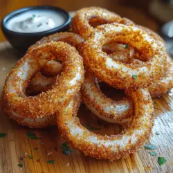 If you're in search of a snack that perfectly balances crunch and flavor, look no further than the air-fried onion ring. This recipe for Crispy Delight promises to elevate your snacking game with its perfectly seasoned and delightfully crunchy texture. Unlike traditional frying methods that often leave you feeling weighed down, air frying offers a healthier alternative without sacrificing taste. Whether you're preparing for a gathering with friends or simply indulging in a personal treat, these onion rings will deliver satisfaction in every bite.