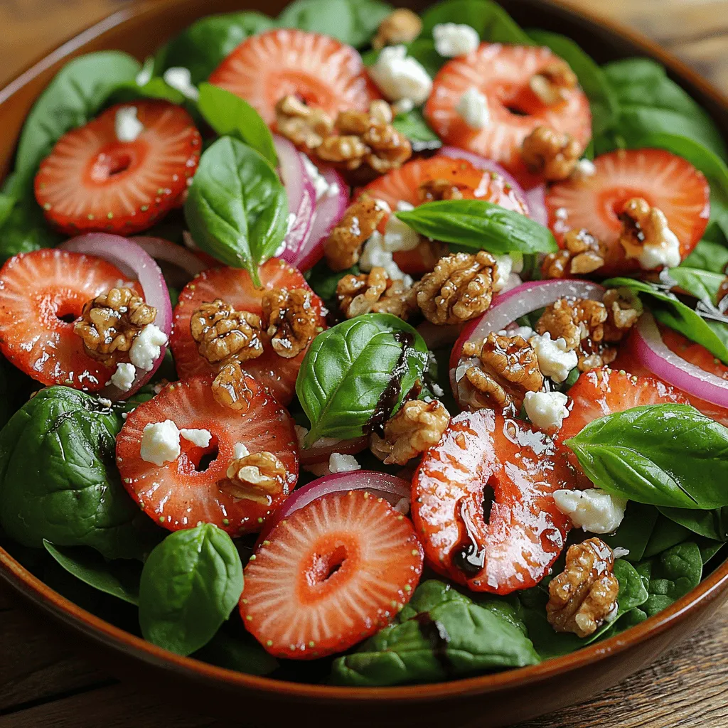 As the temperatures rise and the days grow longer, the appeal of fresh salads becomes irresistible. Salads are not only a refreshing choice but also a versatile canvas for a variety of flavors, textures, and nutritional benefits. Among the myriad of salad options available, the Fresh Strawberry Spinach Salad stands out as a delightful fusion of sweet and savory elements, making it a perfect dish for picnics, barbecues, or light lunches. This salad is a celebration of seasonal ingredients, showcasing the vibrant flavors of ripe strawberries and fresh greens, while delivering a nutritional punch.