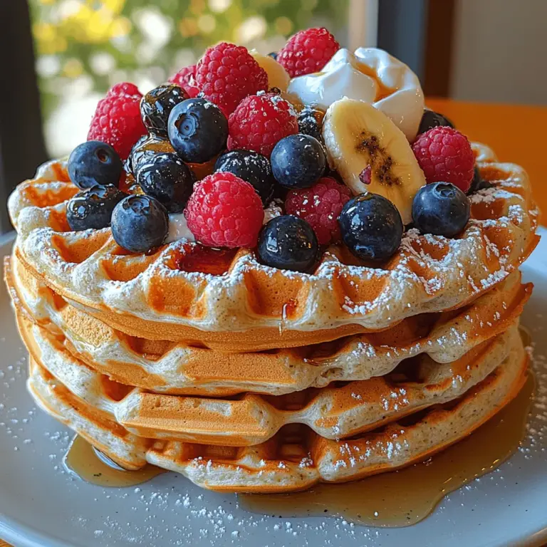 In the realm of breakfast foods, waffles hold a special place. They are versatile, delicious, and can be tailored to fit a variety of dietary preferences. Among the myriad of waffle recipes, the Cottage Cheese Power Waffles stand out for their unique blend of taste and nutrition. This dish combines the comforting texture of traditional waffles with the nutritional powerhouse that is cottage cheese, creating a meal that satisfies both your hunger and your health goals.